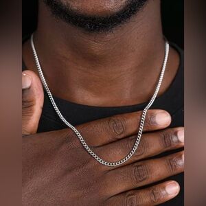 New Fashionable and Popular Men Minimalist Chain Necklace Stainless Steel